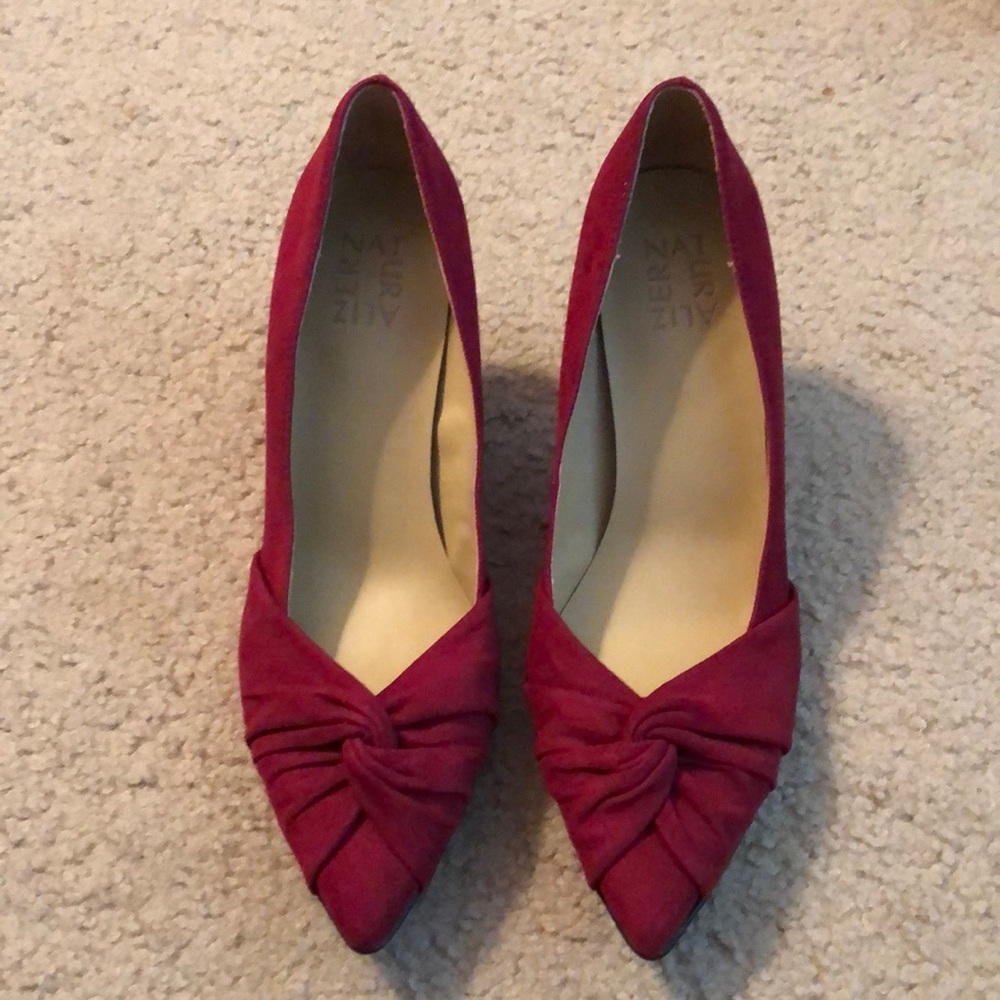 Naturalizer suede red heels. Women’s size 8